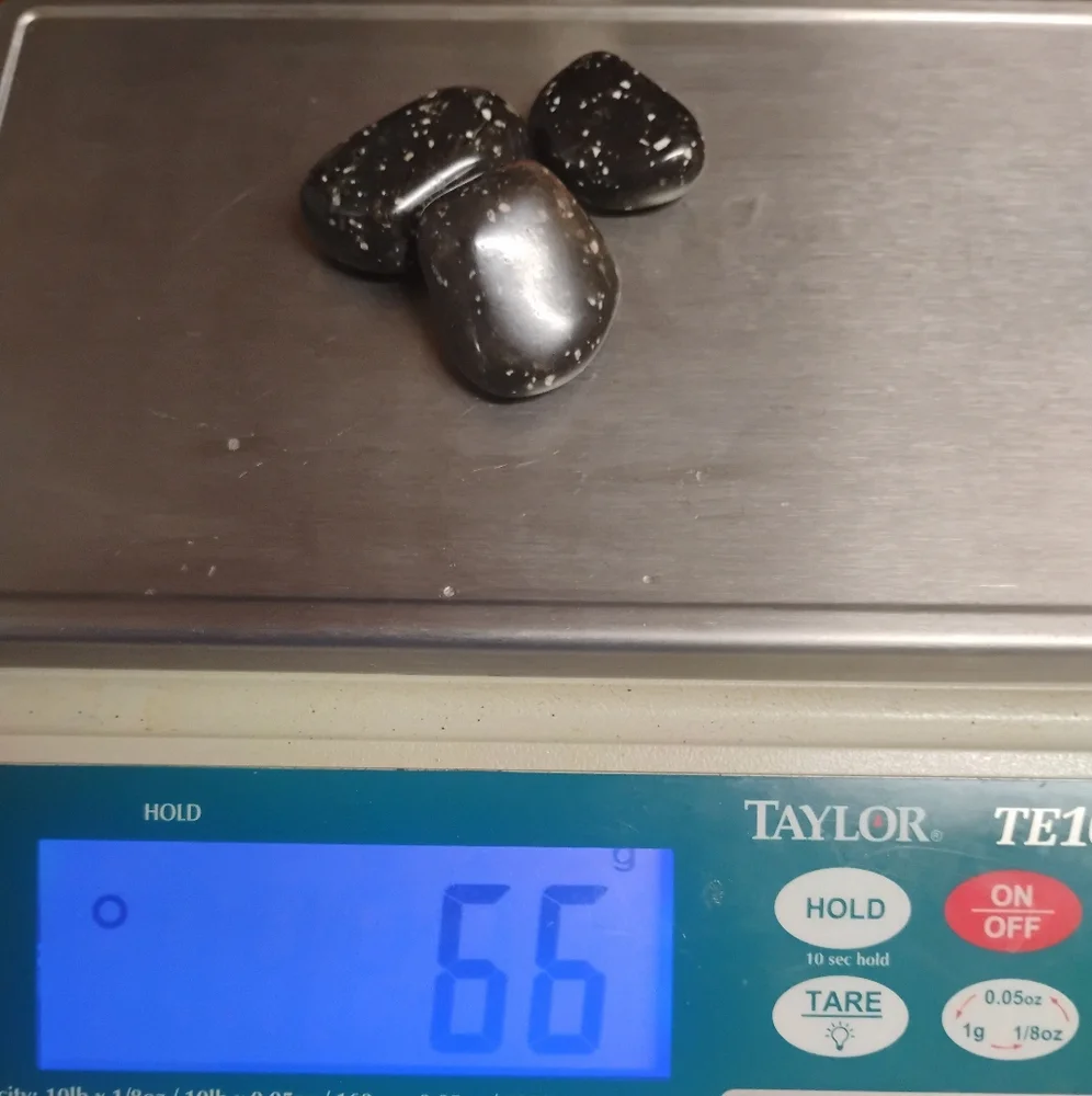 Polished Black Volcano Jasper Stones NEW